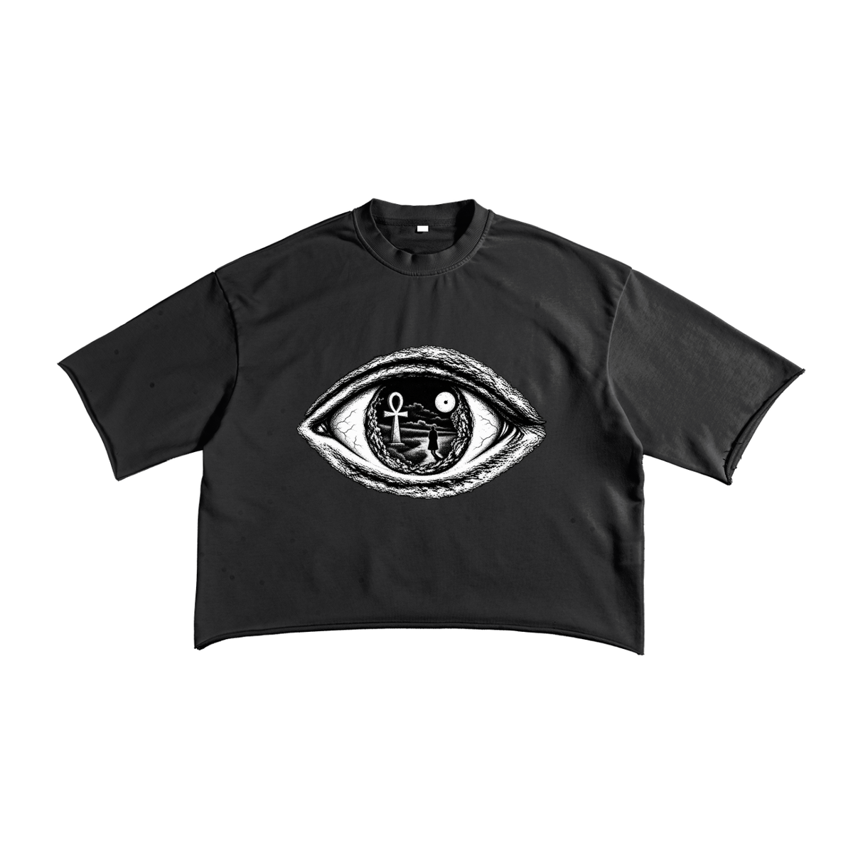 French Terry Raw Edge T-Shirt