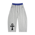 Plaid Waistband Barrel Sweatpants