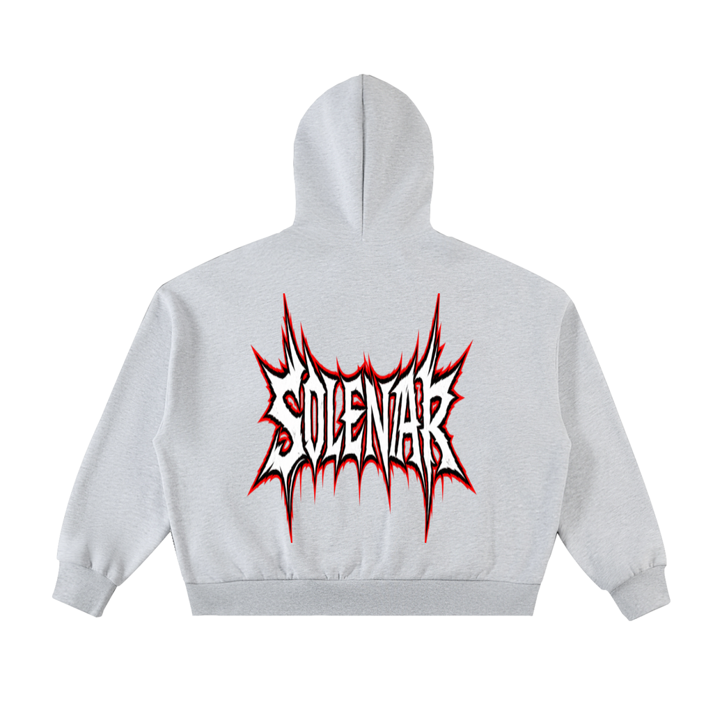 7 Fleeced Full-Zip Boxy Hoodie