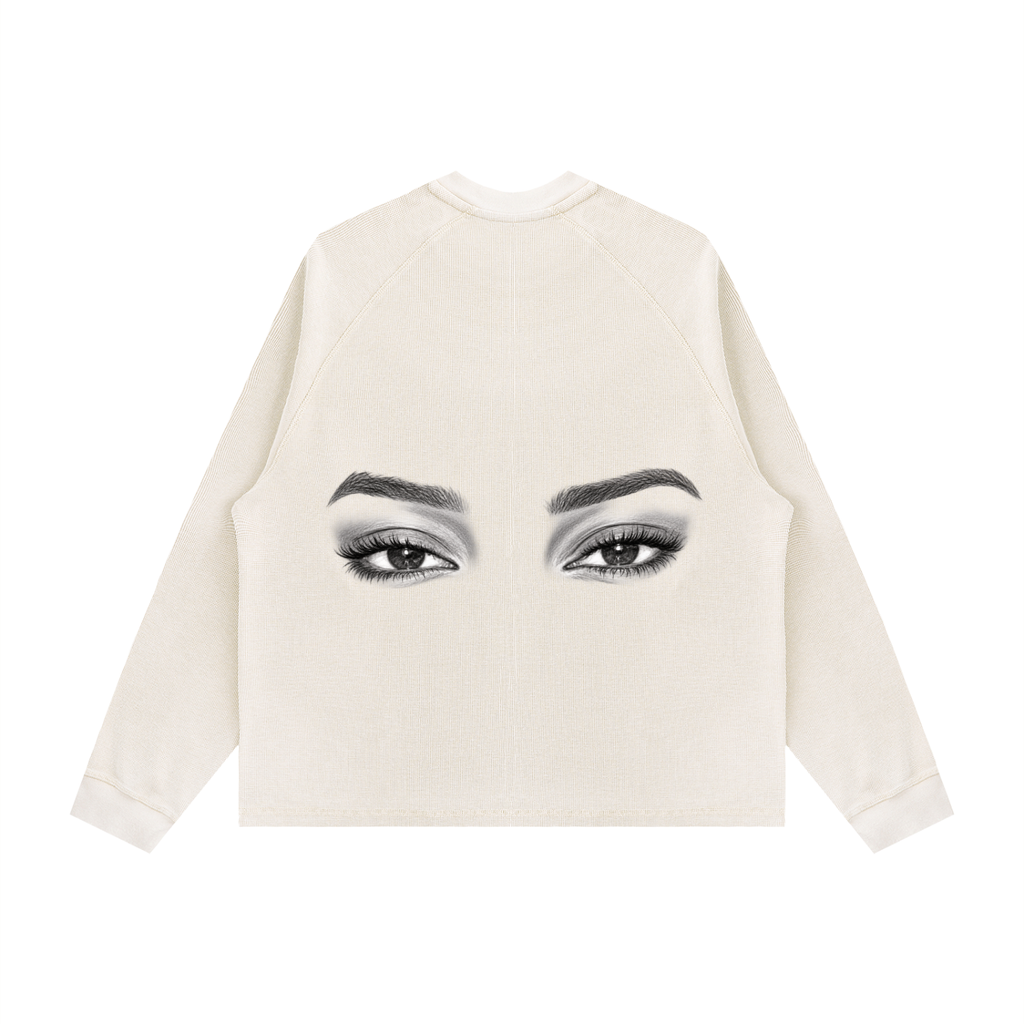 mykisms Vintage Wash Boxy  Waffle T-Shirt