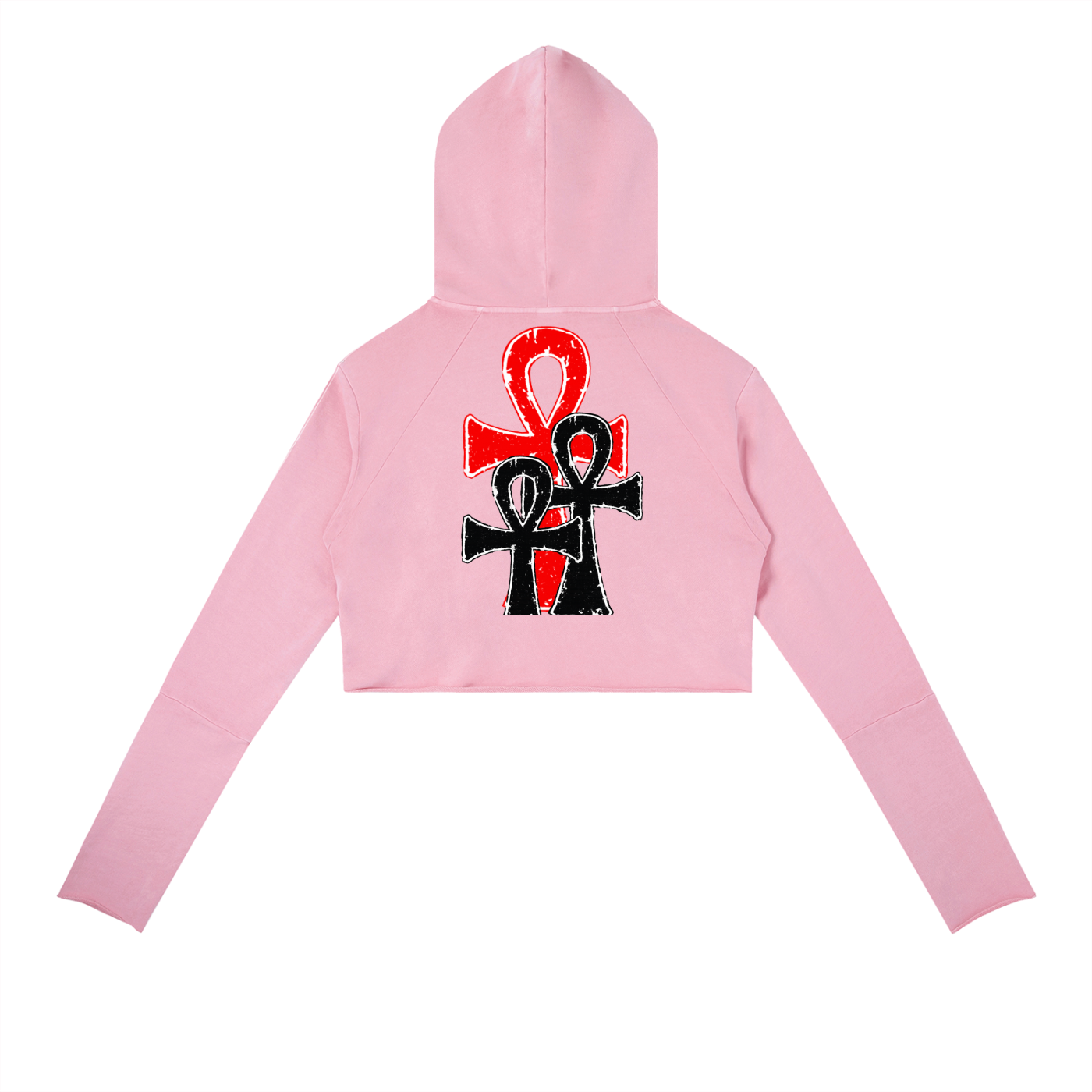 Vintage Washed Raw Edge Hoodie
