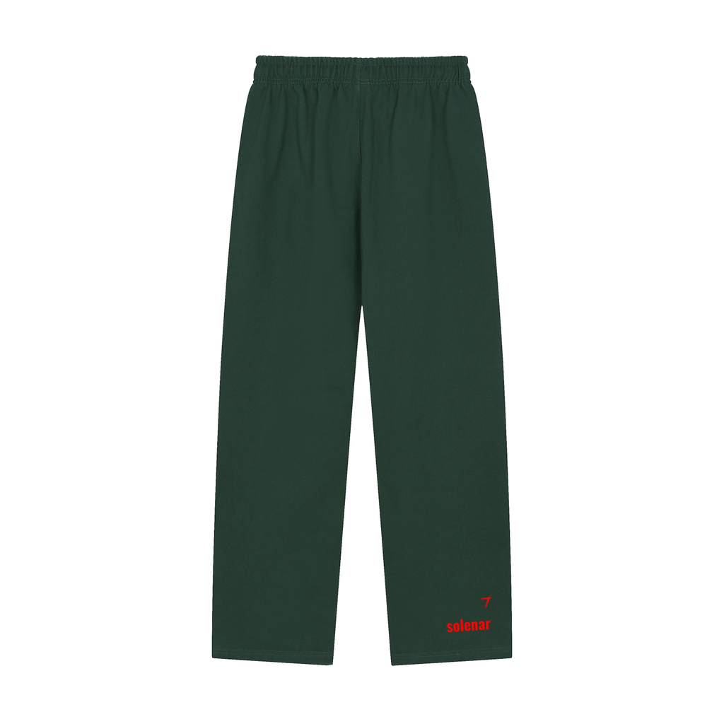 Ankh Solid Color Straight-Leg Sweatpants