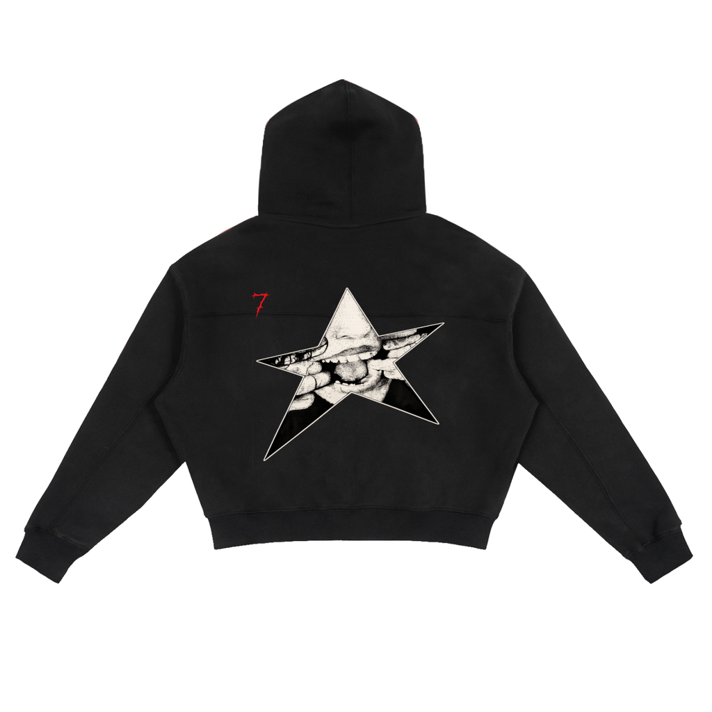 Fleece Zip-Up Boxy Hoodie