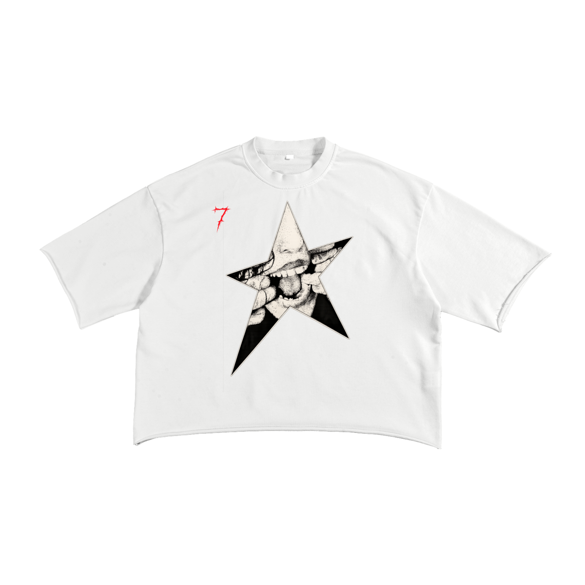 French Terry Raw Edge T-Shirt