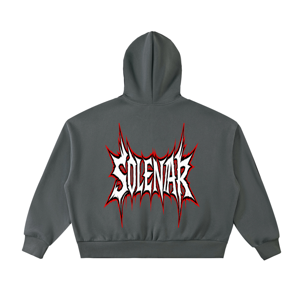 7 Fleeced Full-Zip Boxy Hoodie