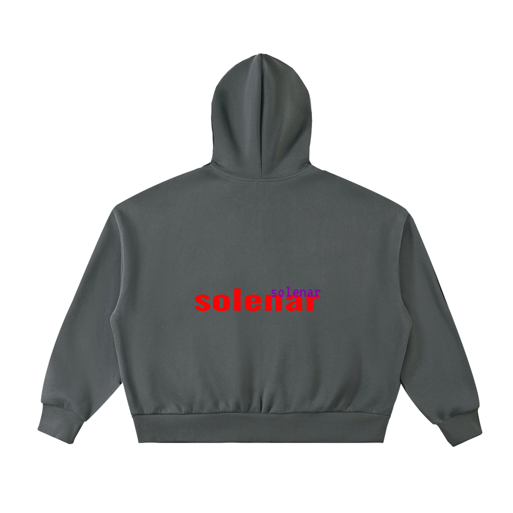 EYE Fleeced Full-Zip Boxy Hoodie