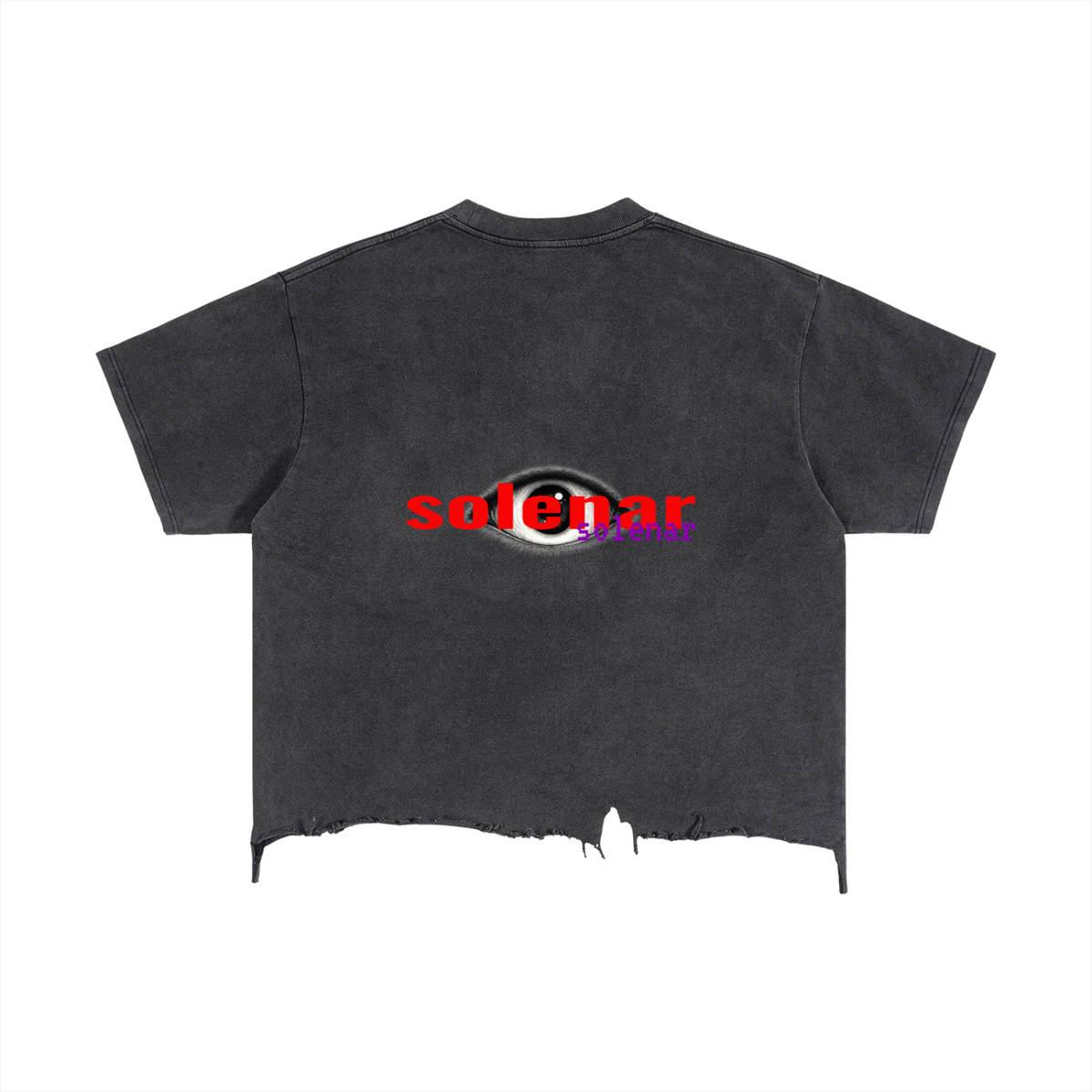 Vintage Wash Boxy Distressed Hem T-Shirt