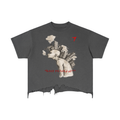 Vintage Wash Boxy Distressed Hem T-Shirt