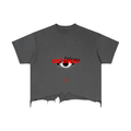 EYE Ankh Vintage Wash Boxy Distressed Hem T-Shirt