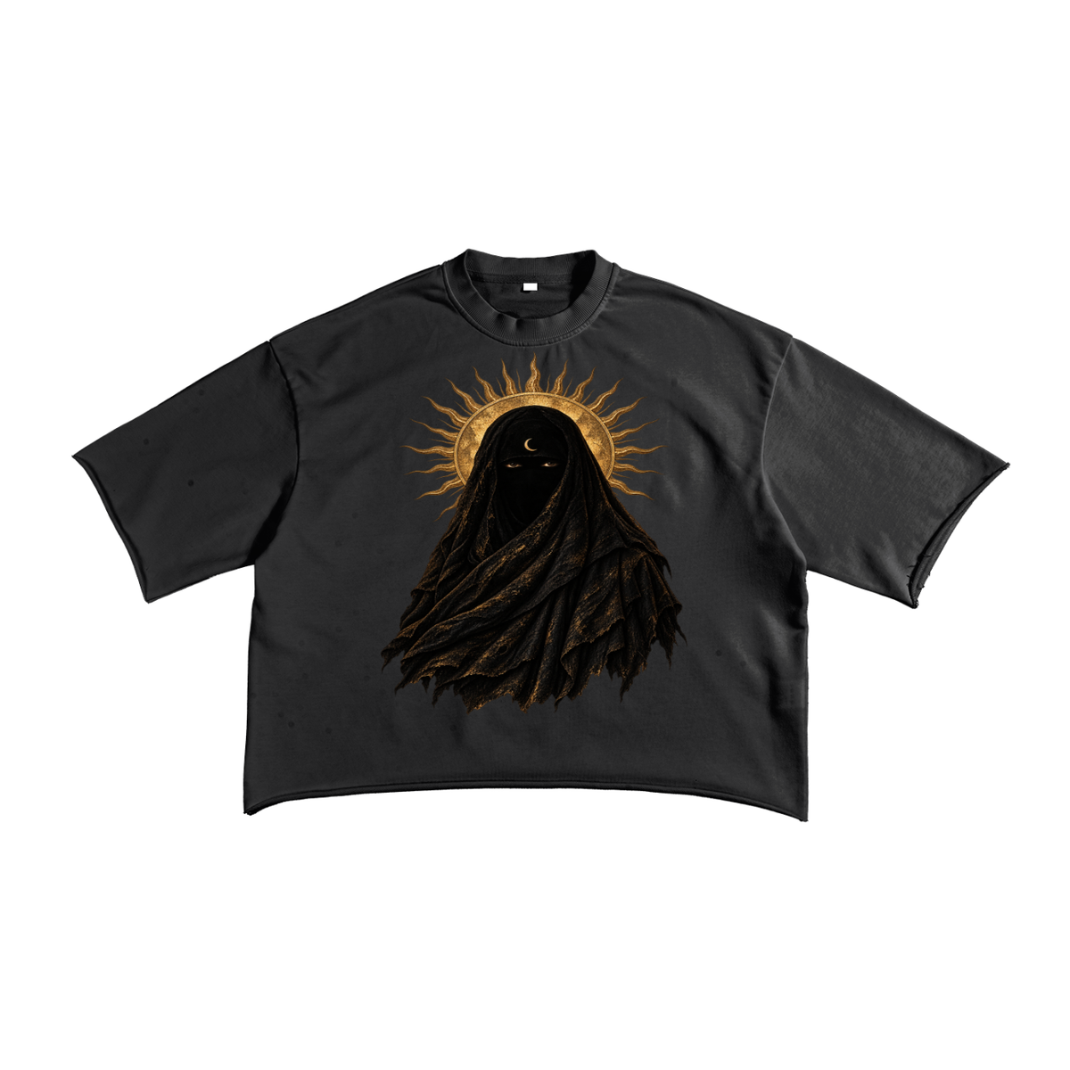 French Terry Raw Edge T-Shirt