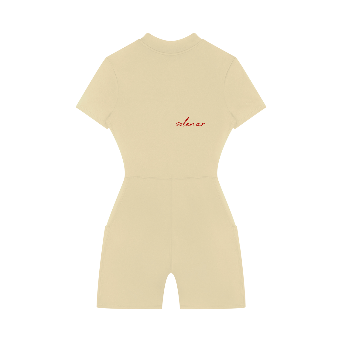 Women's Quarter-Zip Short Sleeve Romper