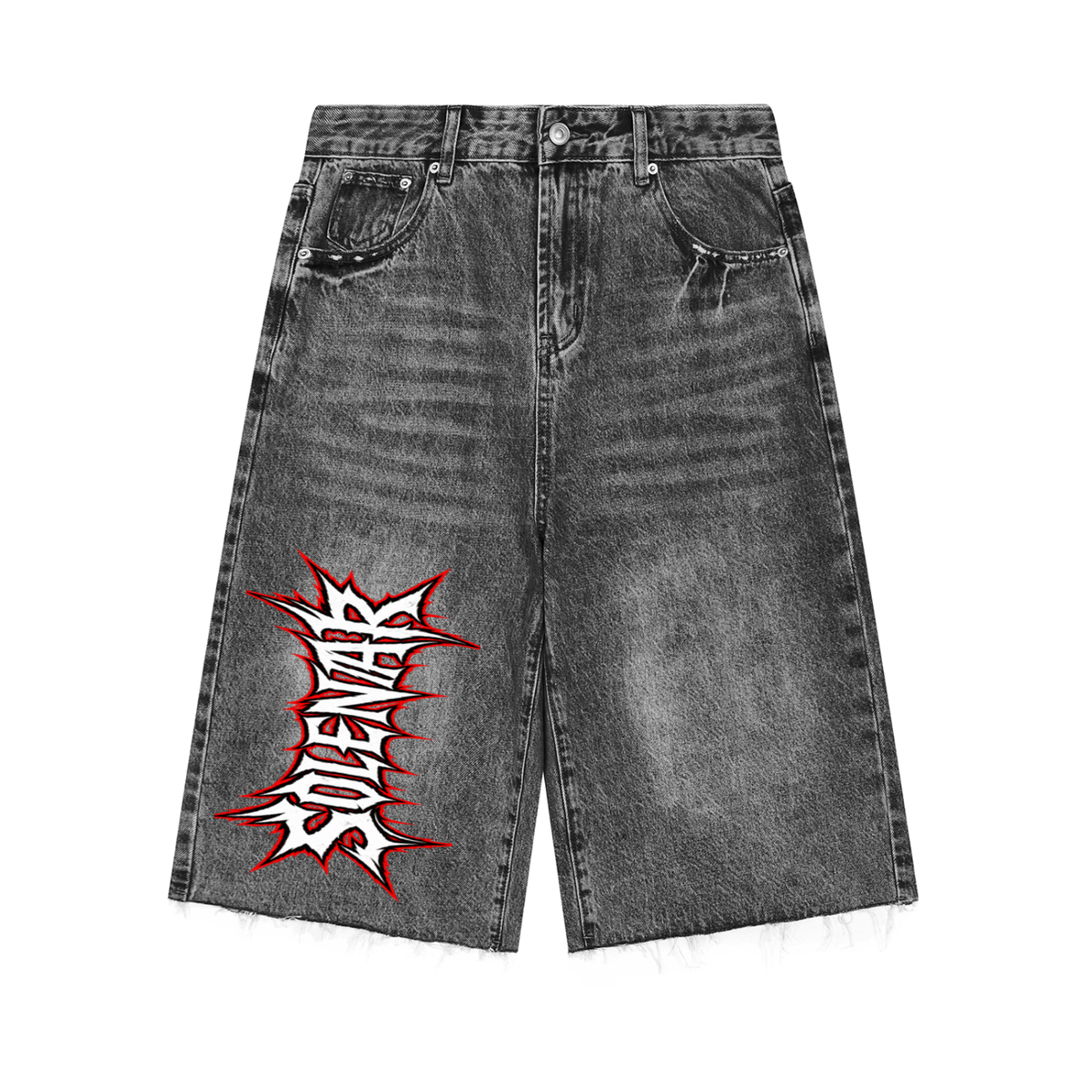 Men’s Vintage Wide Leg Denim Shorts