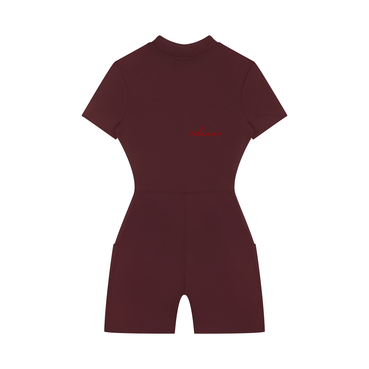 Women's Quarter-Zip Short Sleeve Romper