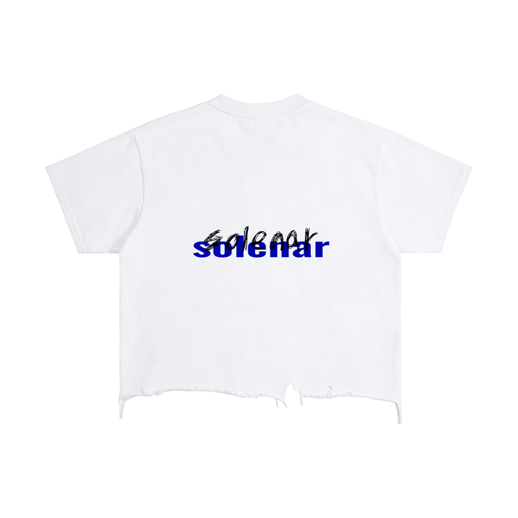 See not to See Distressed Hem T-Shirt