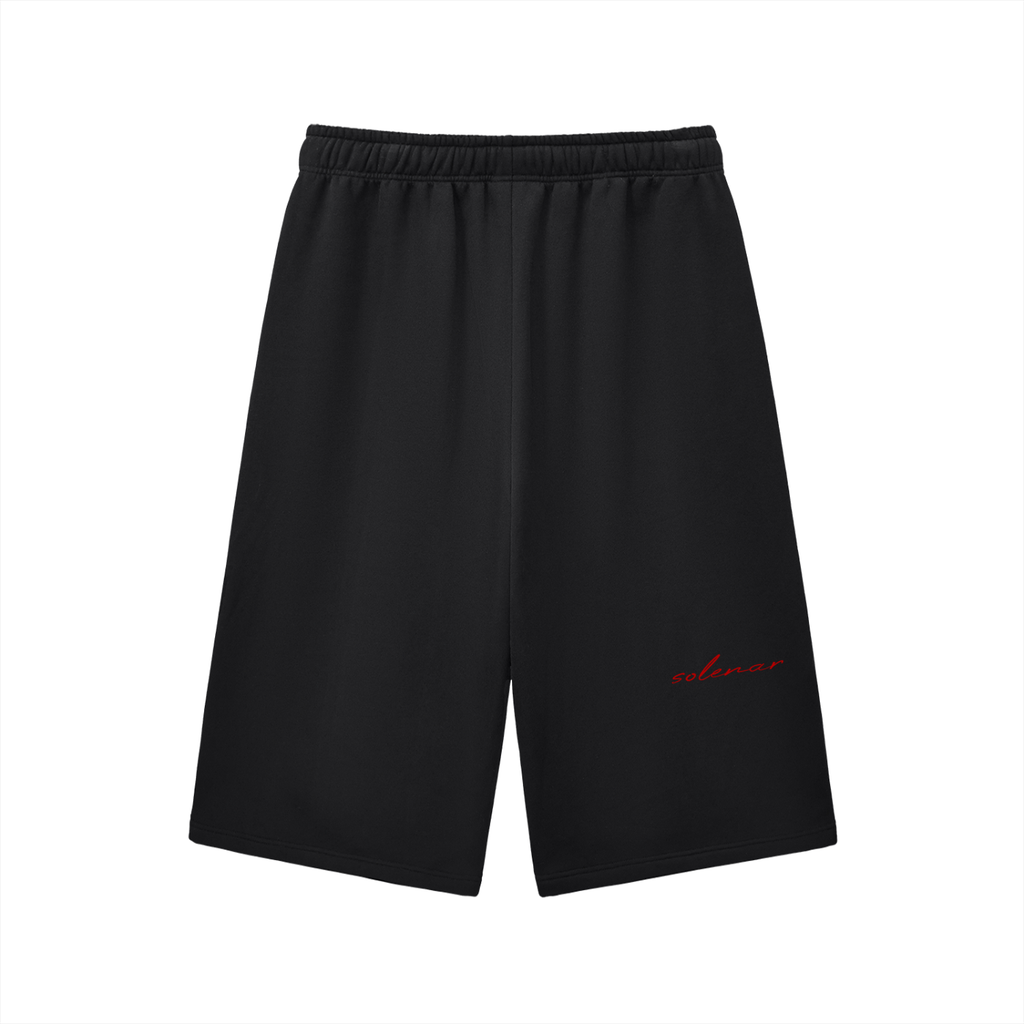 Relaxed Drawstring Three-quarter Sweatpants