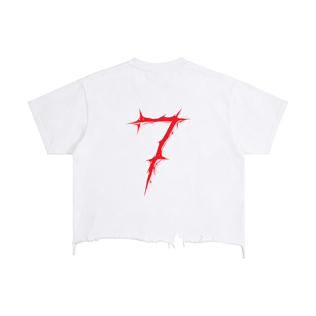 Vintage Wash Boxy Distressed Hem T-Shirt
