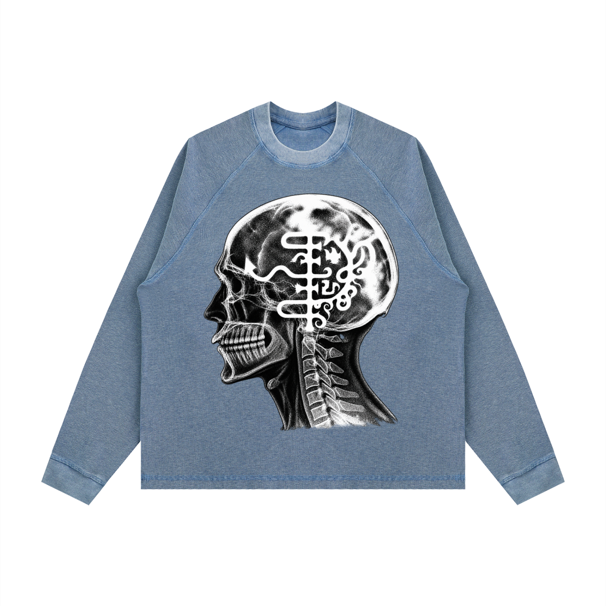 Unisex Vintage Wash Boxy  Waffle T-Shirt