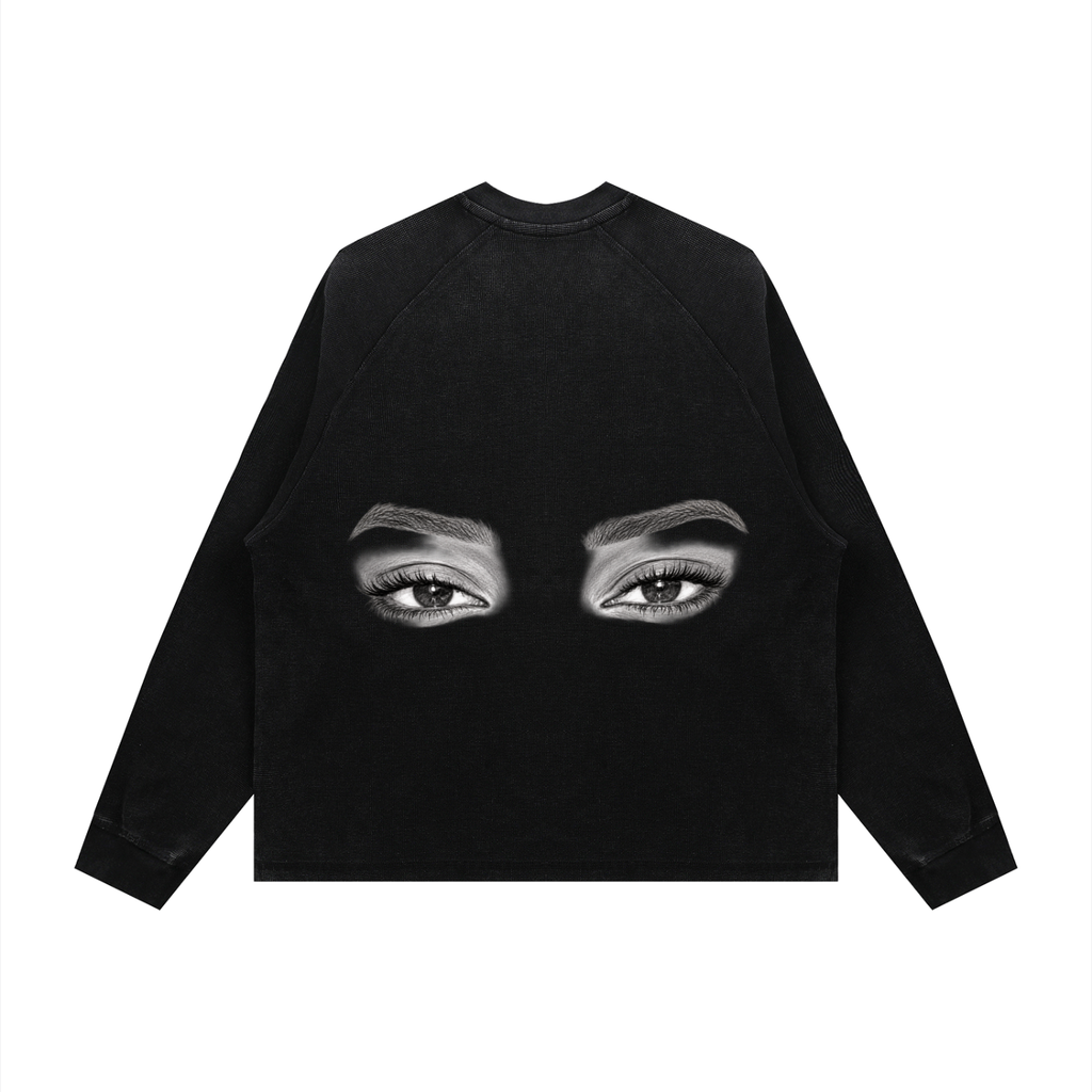 mykisms Vintage Wash Boxy  Waffle T-Shirt