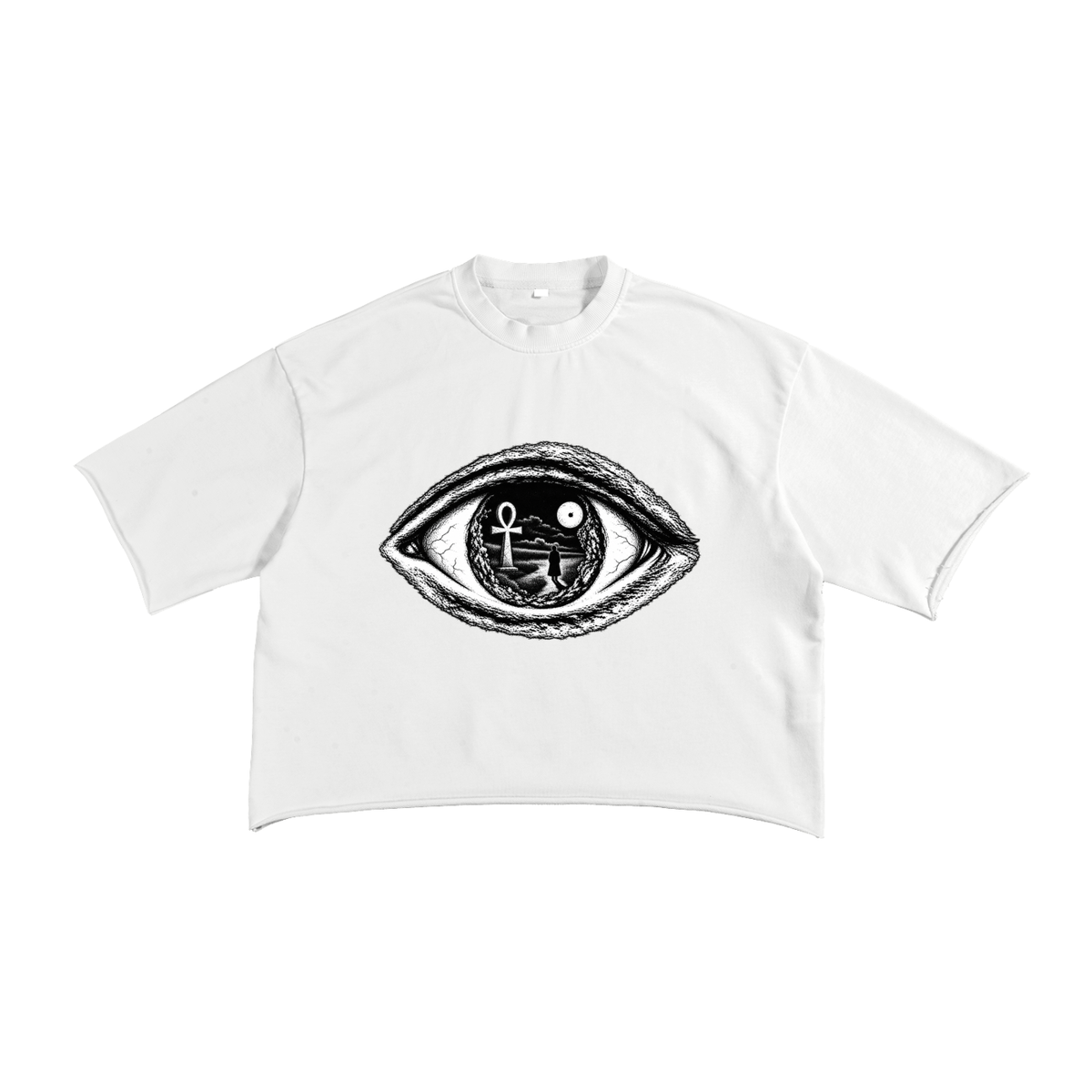 French Terry Raw Edge T-Shirt