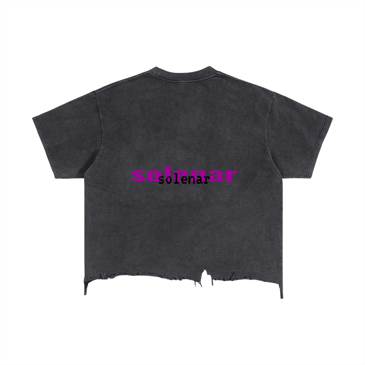 Visual Distressed Hem T-Shirt