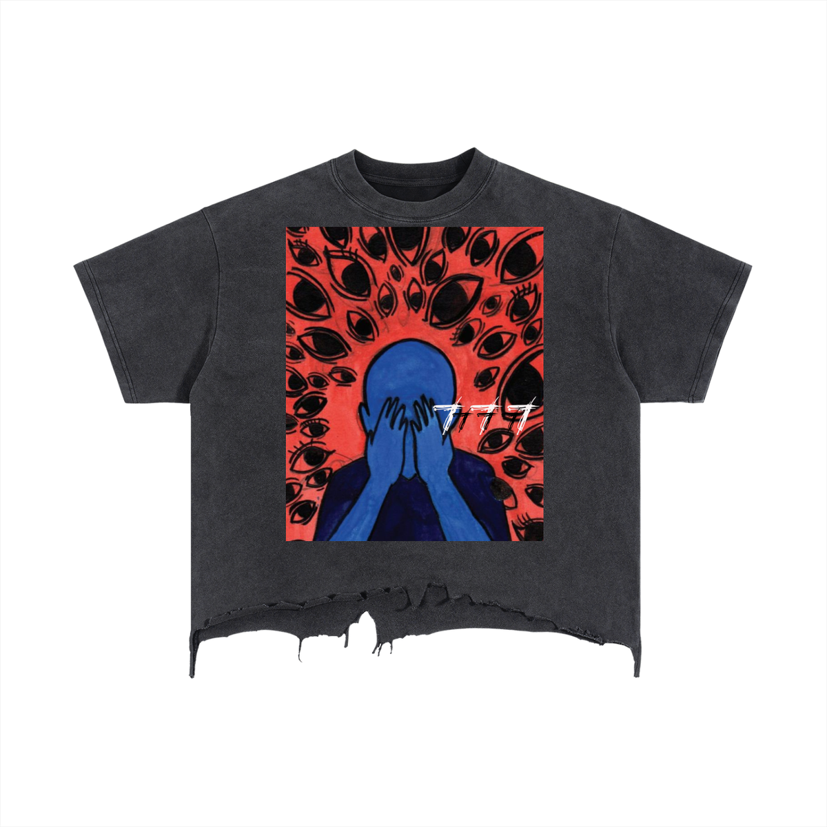 Solitude Distressed Hem T-Shirt
