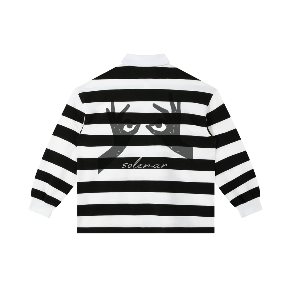 mykisms Color Block Stripe Polo Shirt