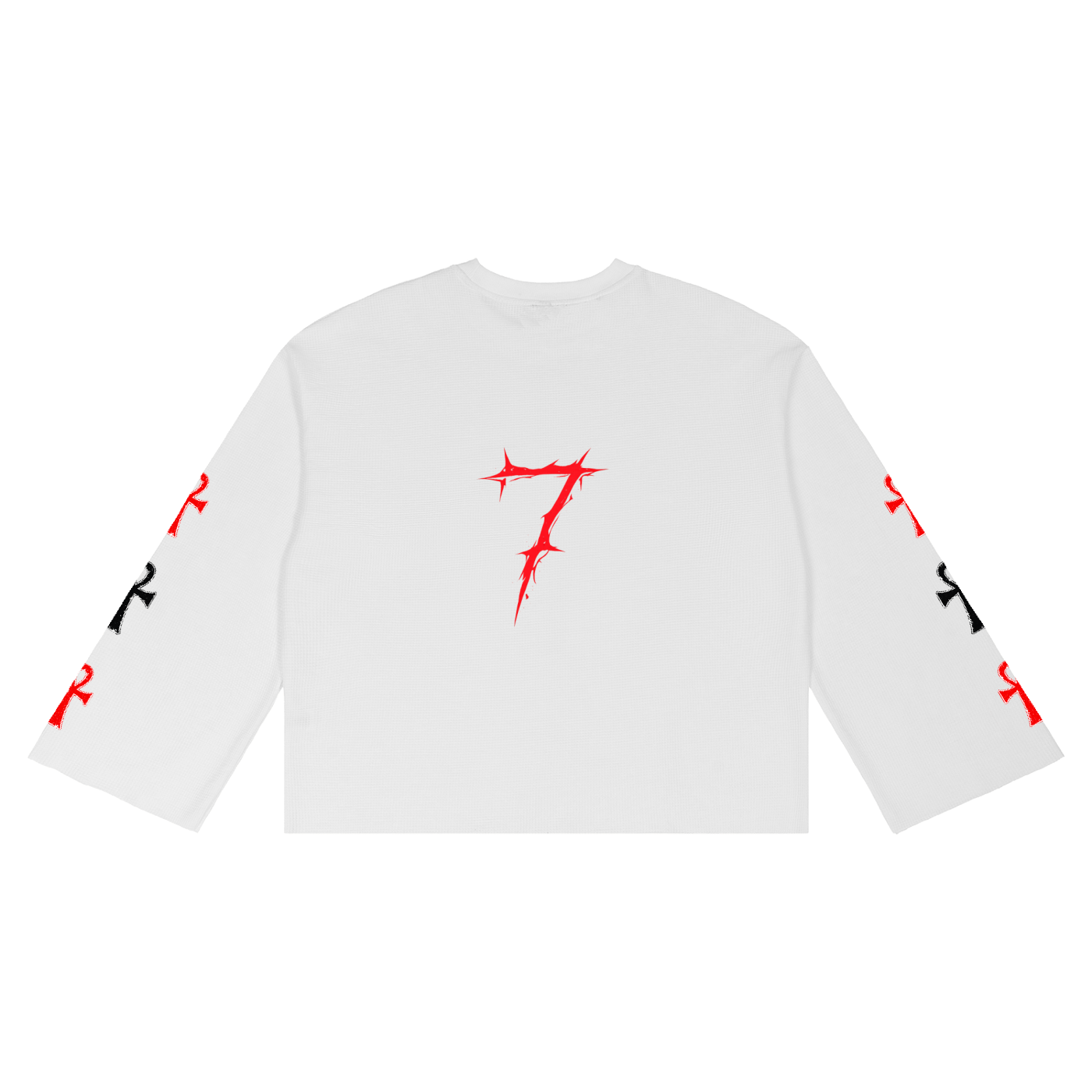 Unisex Waffle Raw Edge T-Shirt