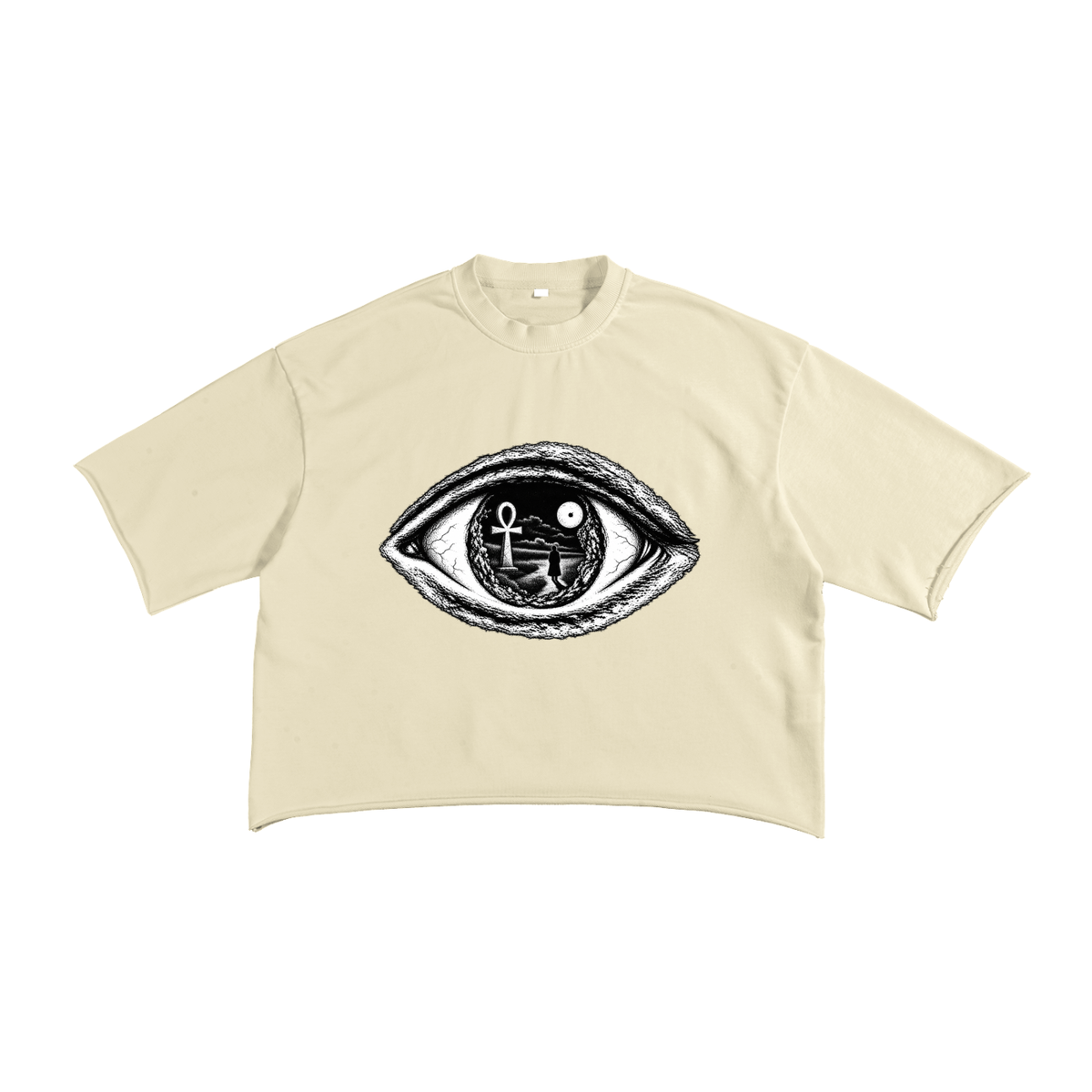 French Terry Raw Edge T-Shirt