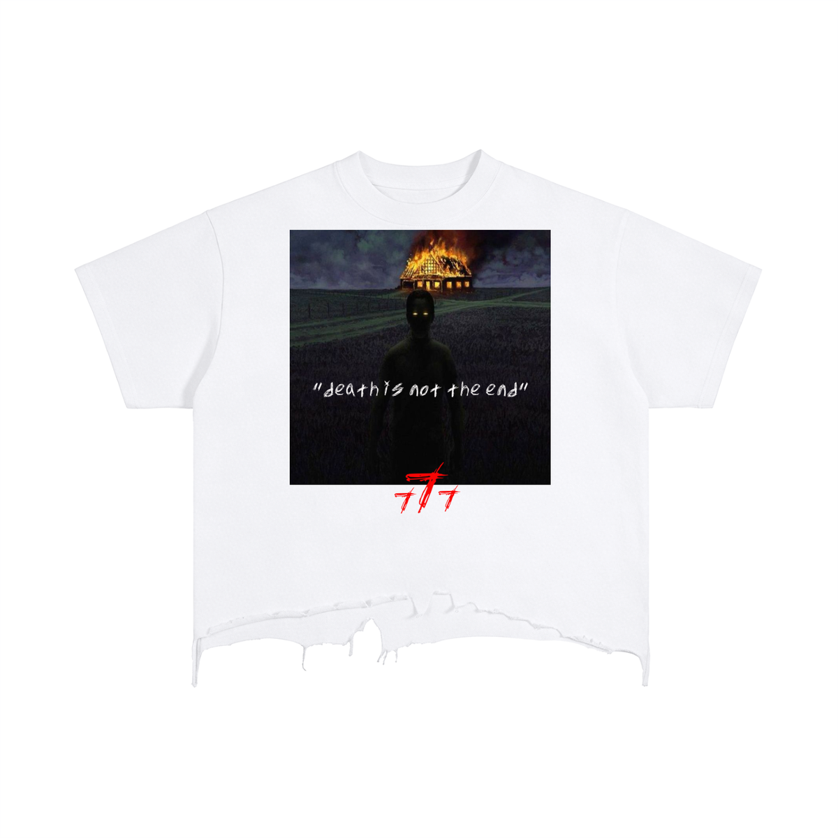 Vintage Wash Boxy Distressed Hem T-Shirt