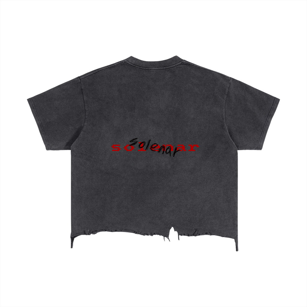 Hermit Distressed Hem T-Shirt