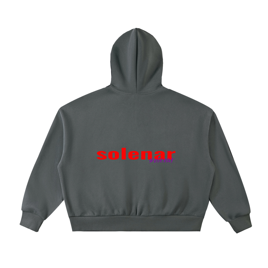 Ankh Fleeced Full-Zip Boxy Hoodie