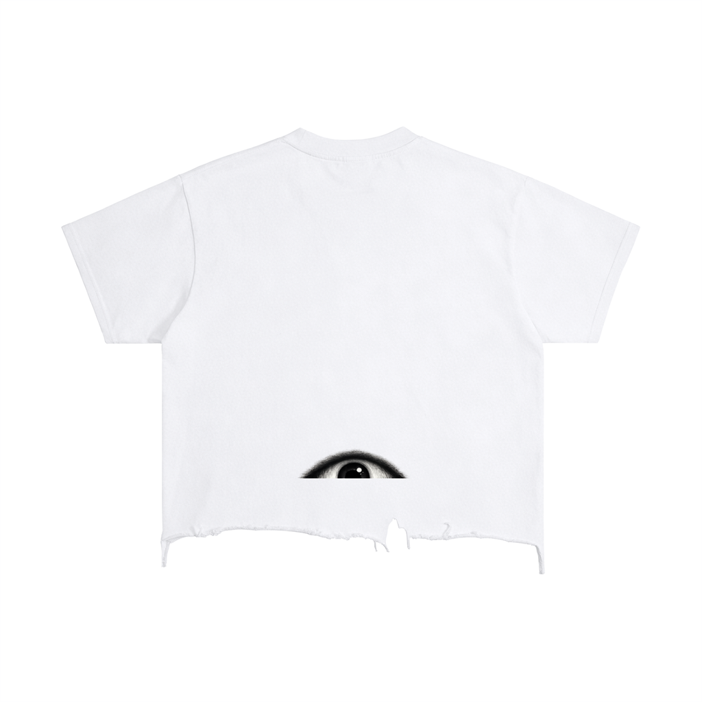 Vintage Wash Boxy Distressed Hem T-Shirt