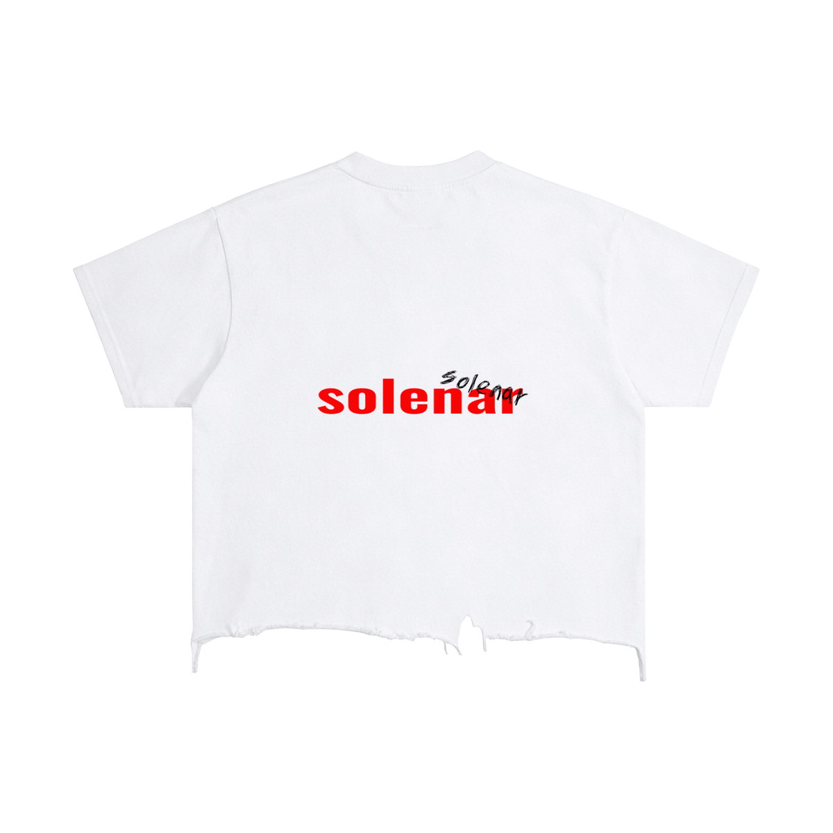 Vintage Wash Boxy Distressed Hem T-Shirt