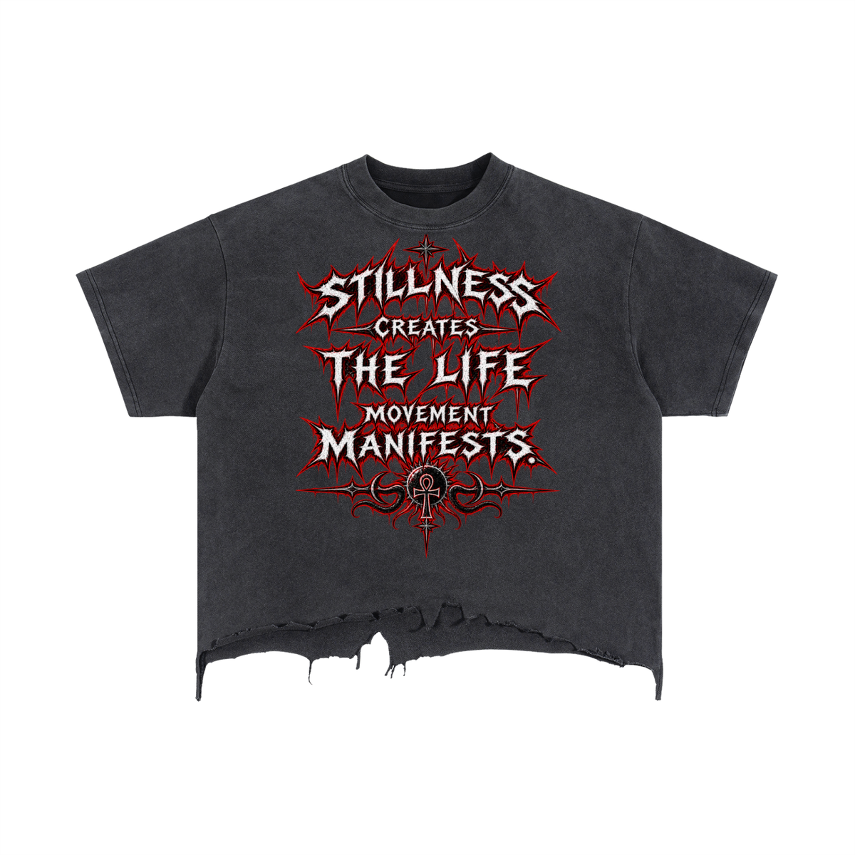 Stoic Vintage Wash Boxy Distressed Hem T-Shirt