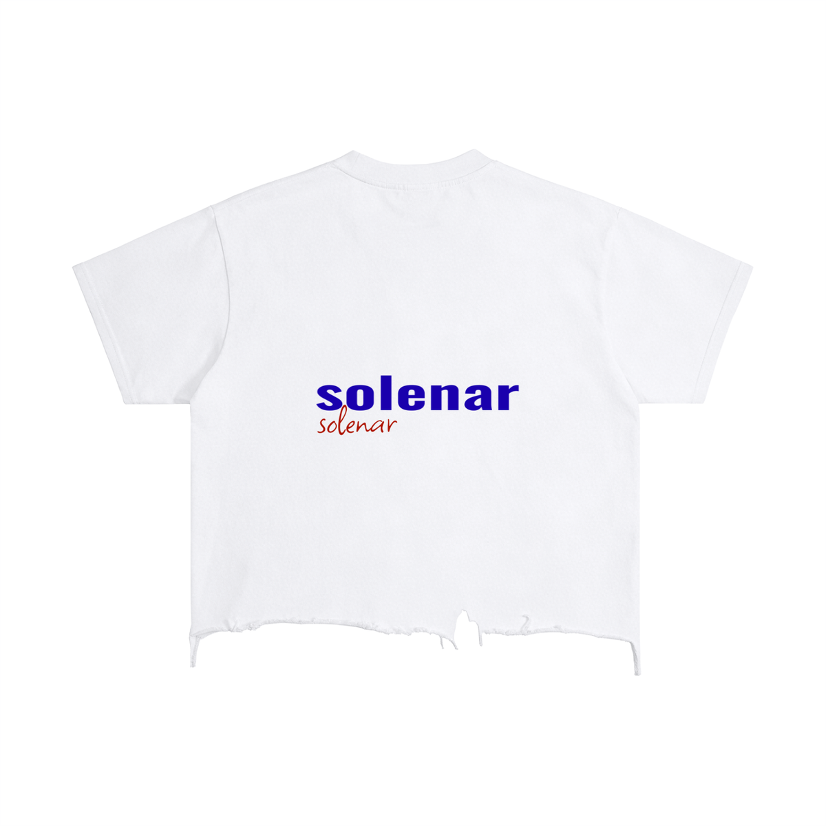 Falling Distressed Hem T-Shirt