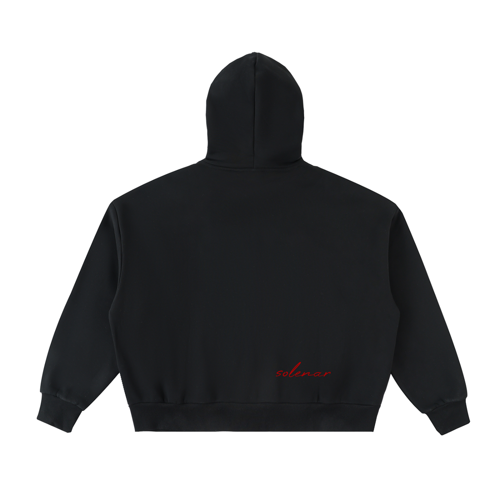 Triple 7 Fleeced Full-Zip Boxy Hoodie