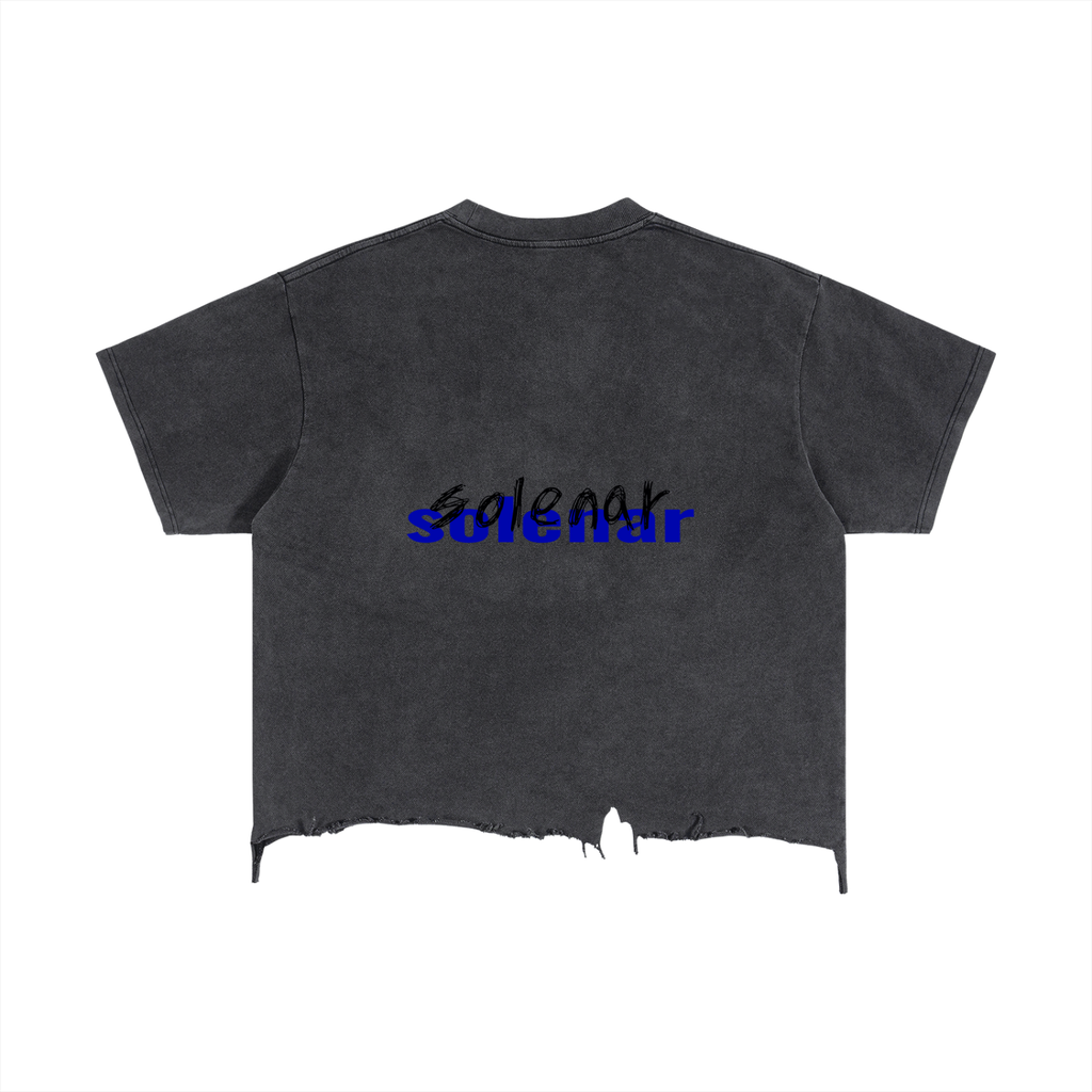 See not to See Distressed Hem T-Shirt