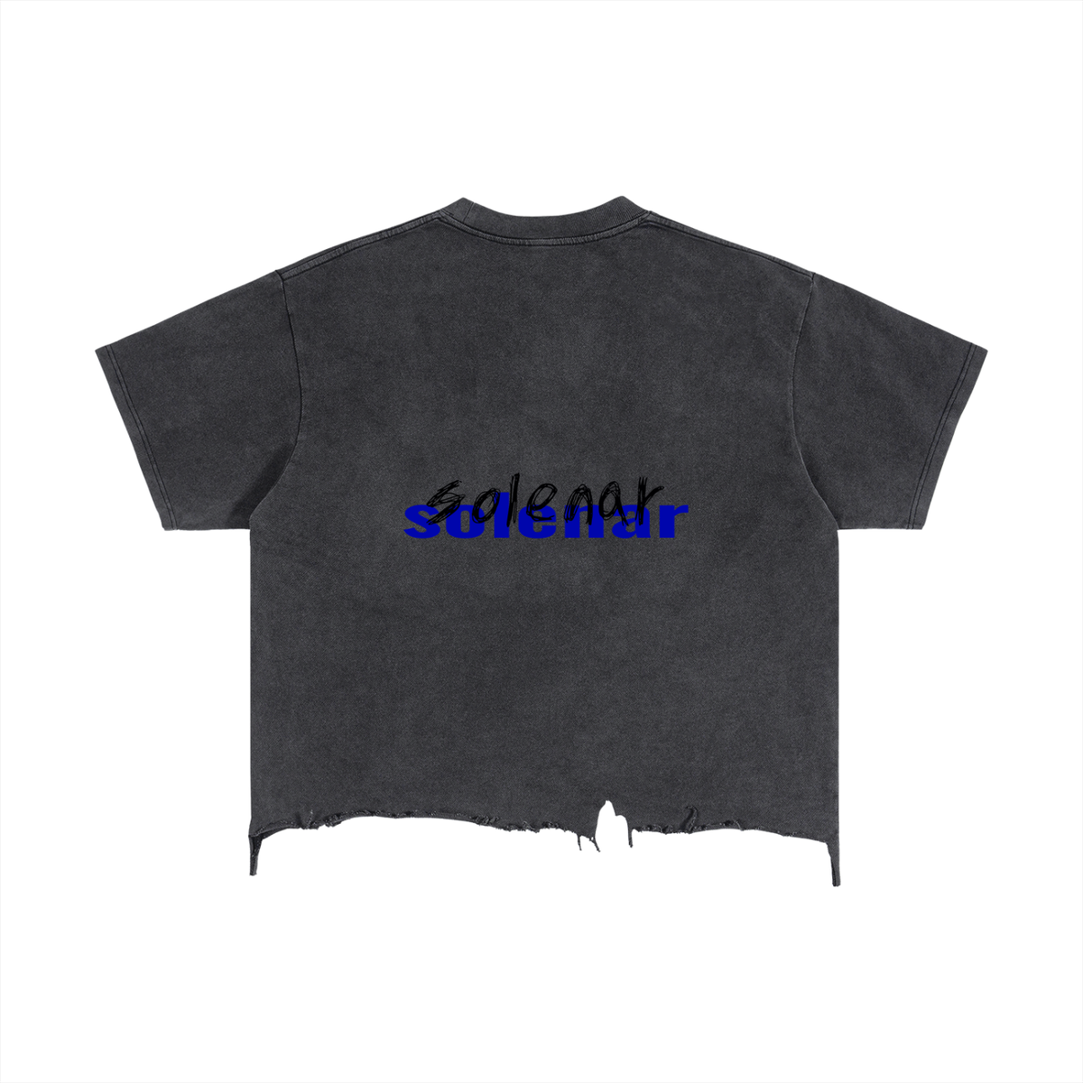 See not to See Distressed Hem T-Shirt