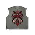 Stoic Distressed Grommet Eyelet Tank Top