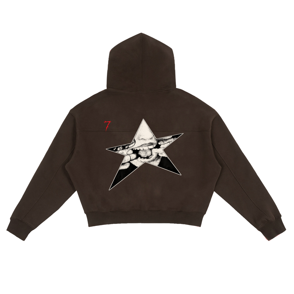 Fleece Zip-Up Boxy Hoodie