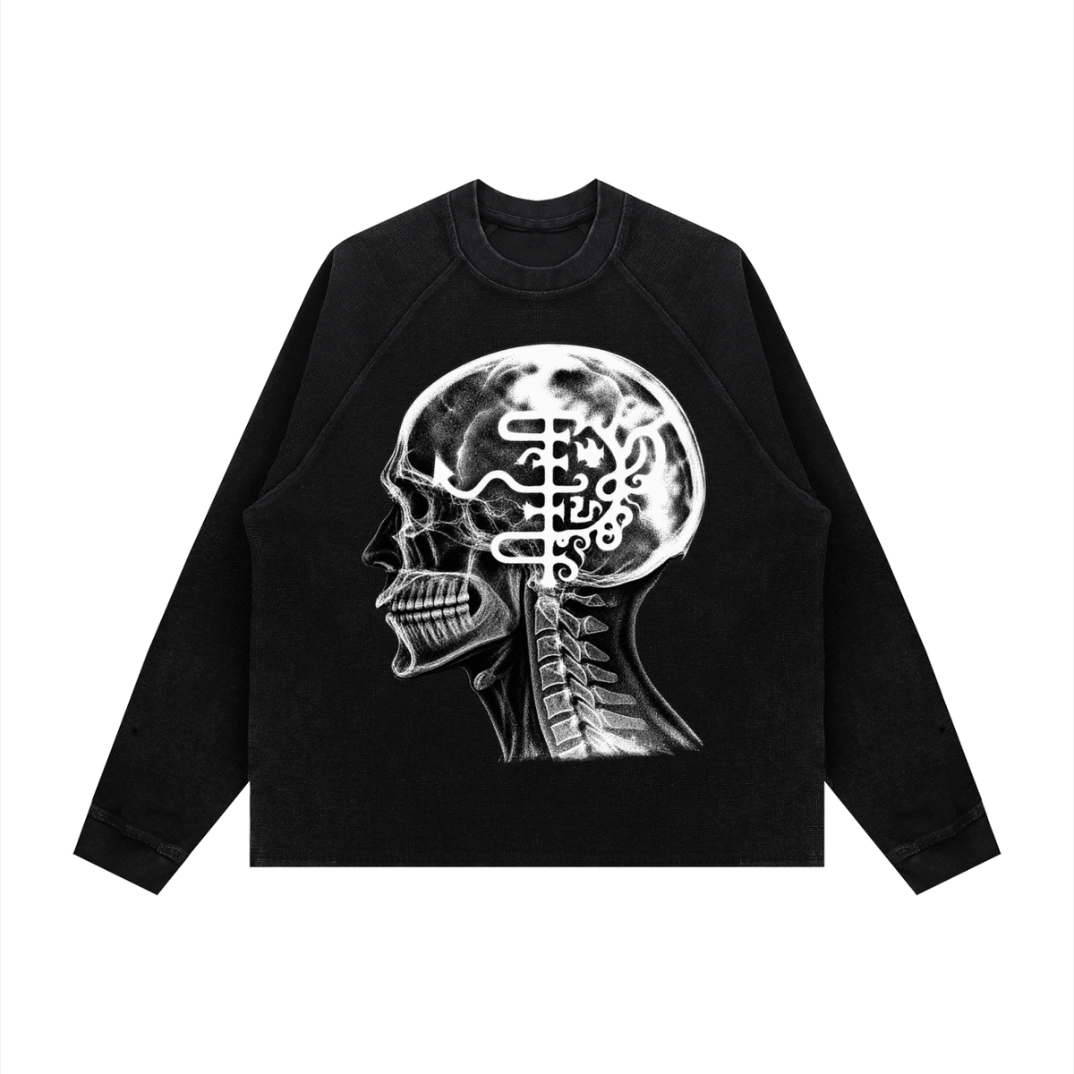 Unisex Vintage Wash Boxy  Waffle T-Shirt