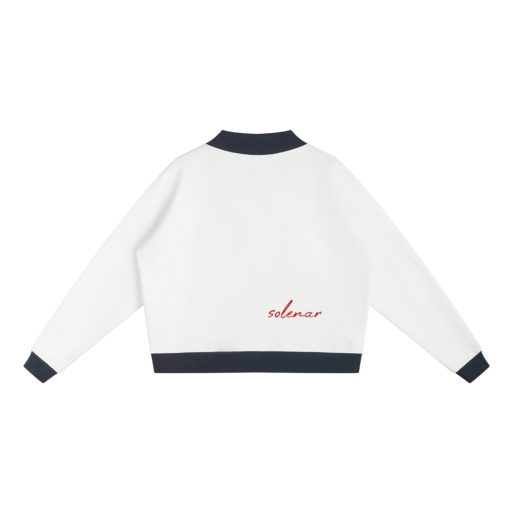 Women’s Mock Neck Crewneck Sweatshirt