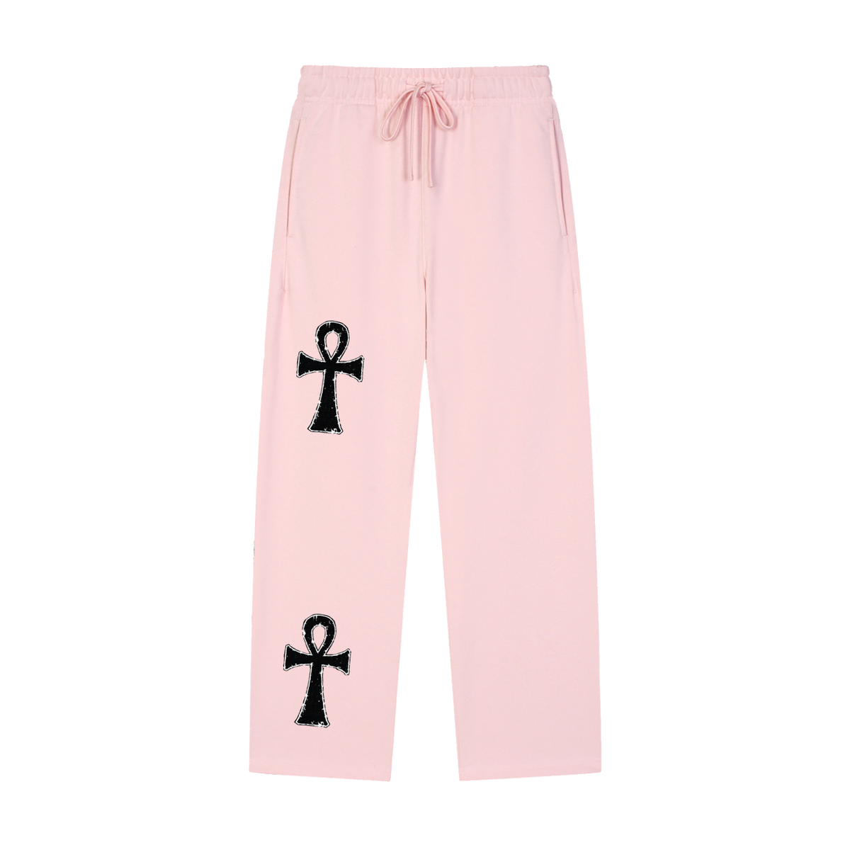 Ankh Solid Color Straight-Leg Sweatpants