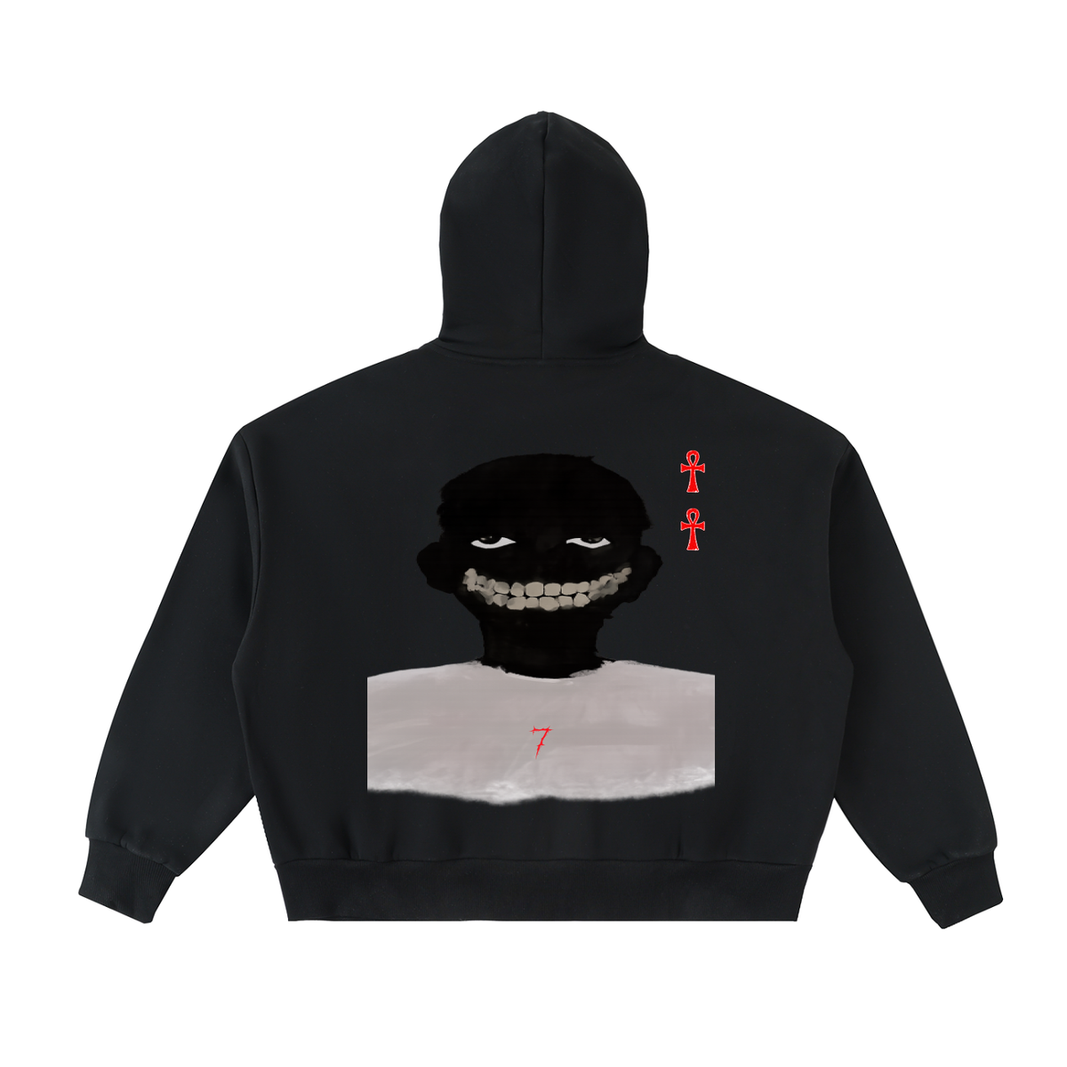 Fleeced Full-Zip Boxy Hoodie