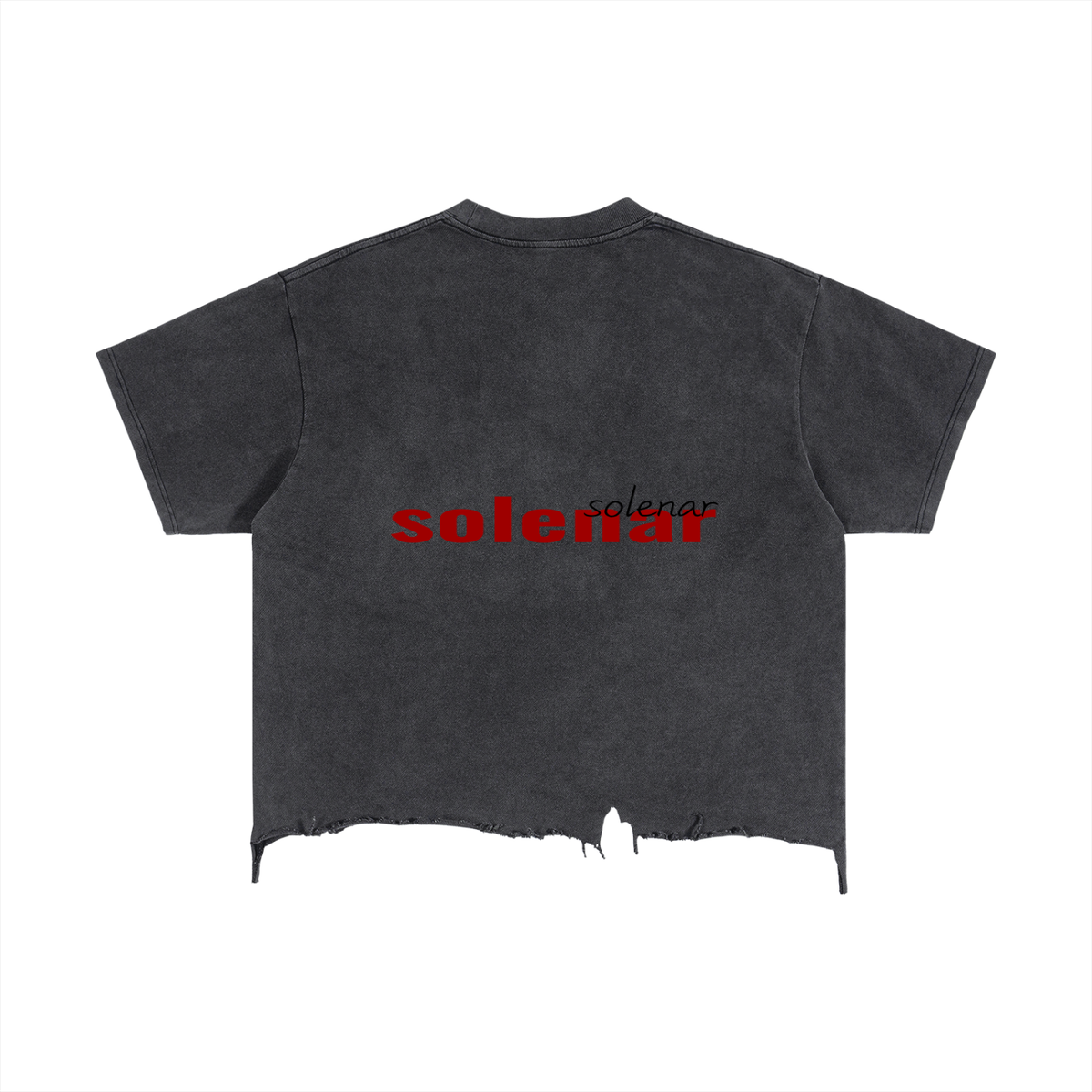 Distortion Distressed Hem T-Shirt