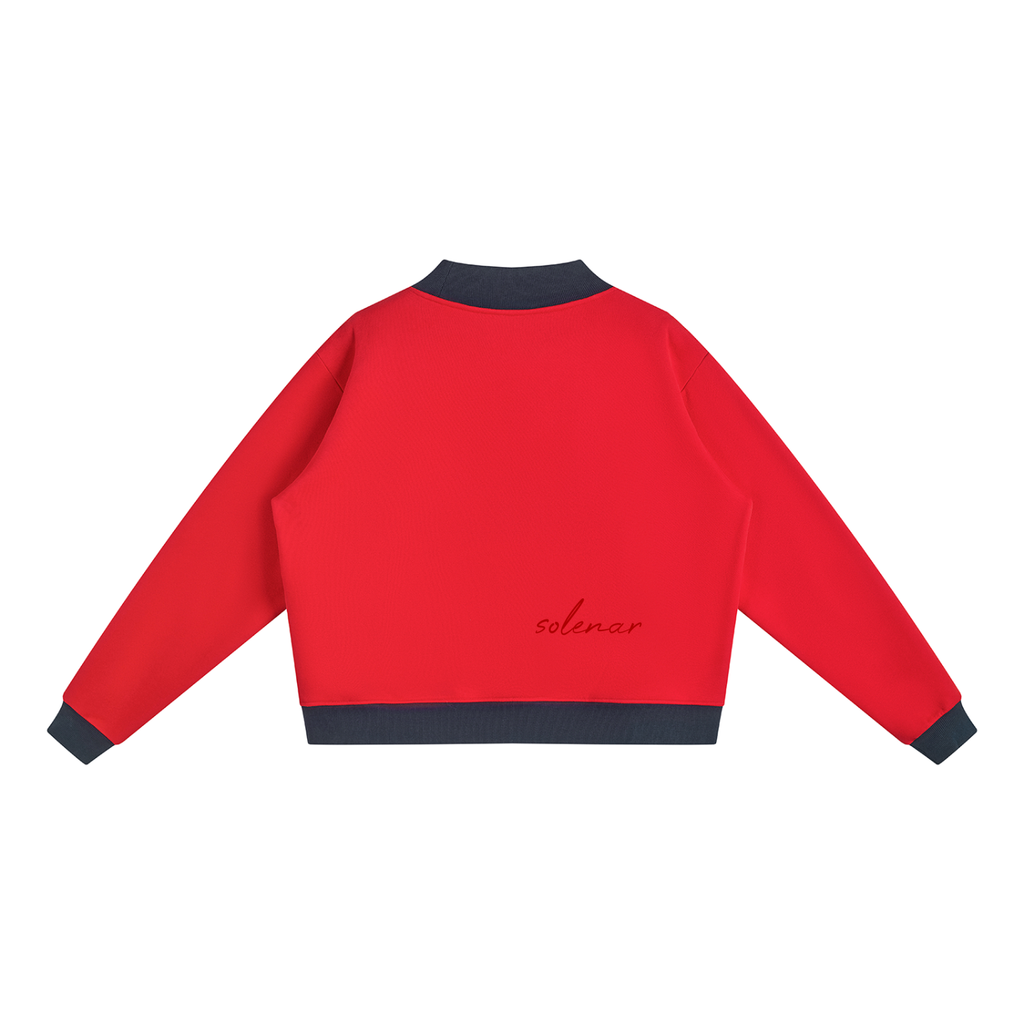Women’s Mock Neck Crewneck Sweatshirt