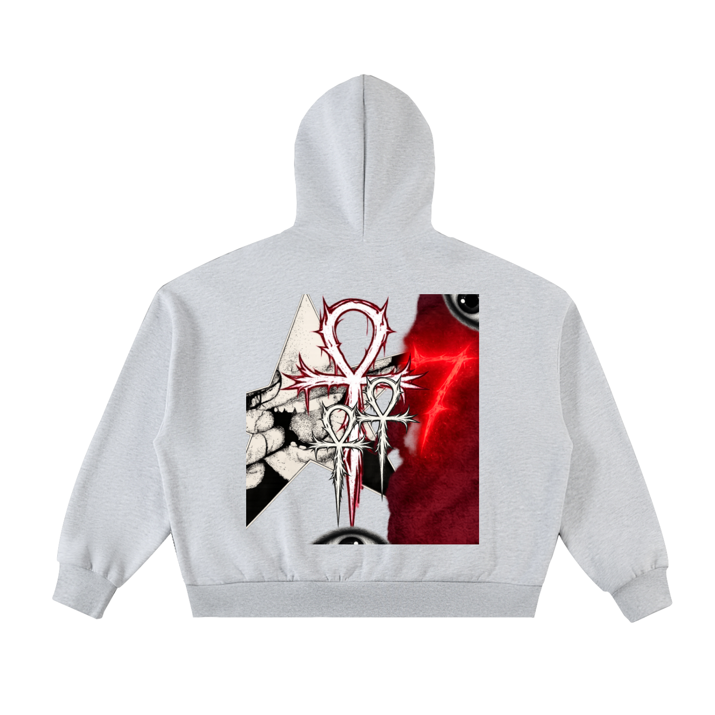 Fleeced Full-Zip Boxy Hoodie