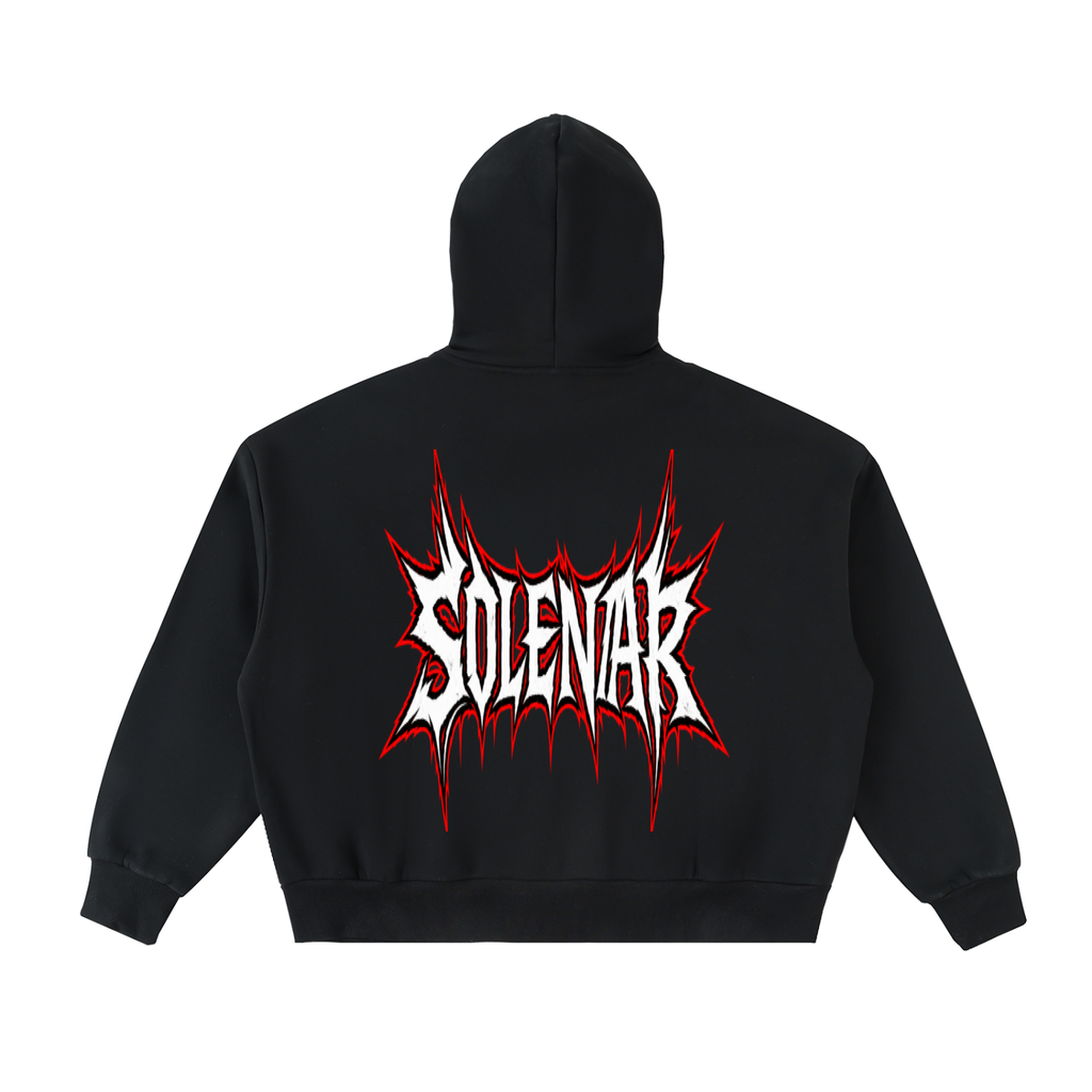7 Fleeced Full-Zip Boxy Hoodie