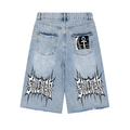 Men’s Vintage Wide Leg Denim Shorts