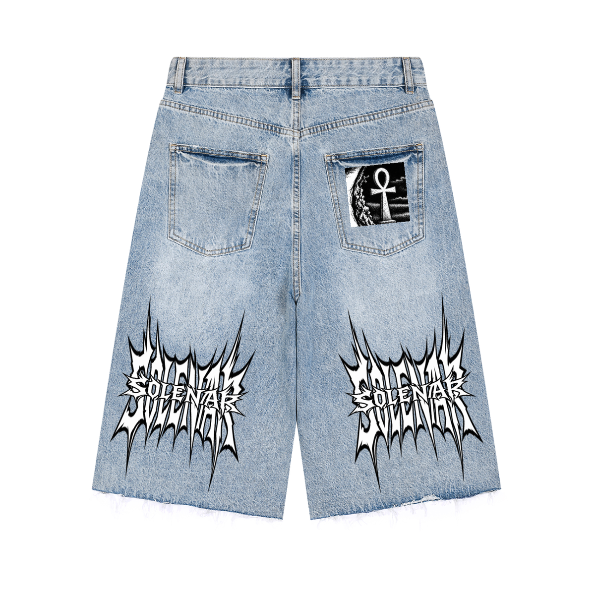 Men’s Vintage Wide Leg Denim Shorts